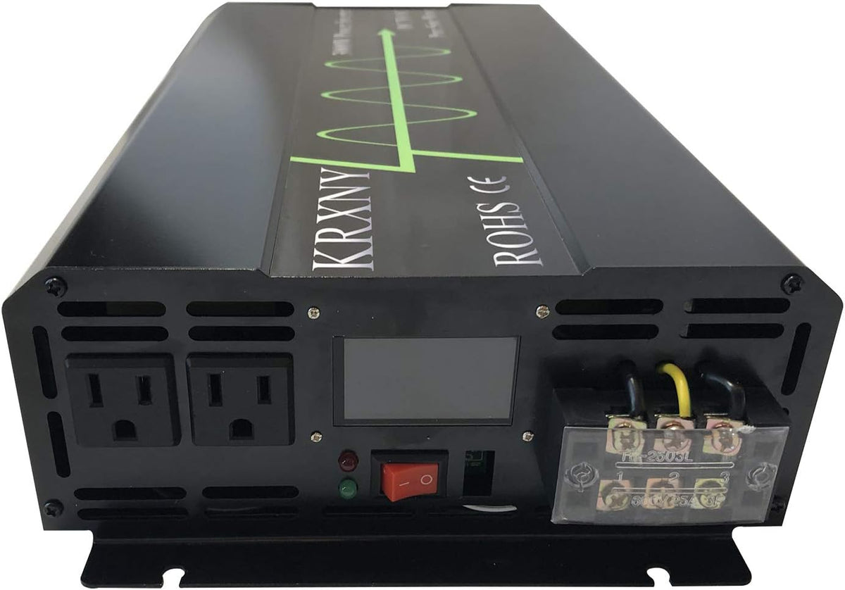 3000W Pure Sine Wave Power Inverter 48V DC to 110V 120V AC 60HZ with LCD Display V679292
