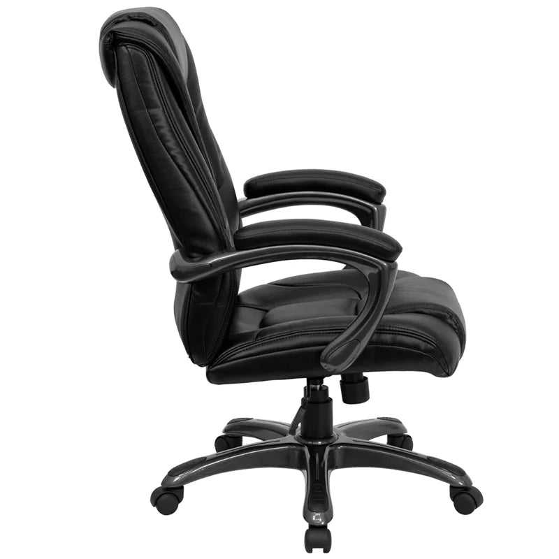 Black LeatherSoft High Back Ergonomic Office Chair L474100
