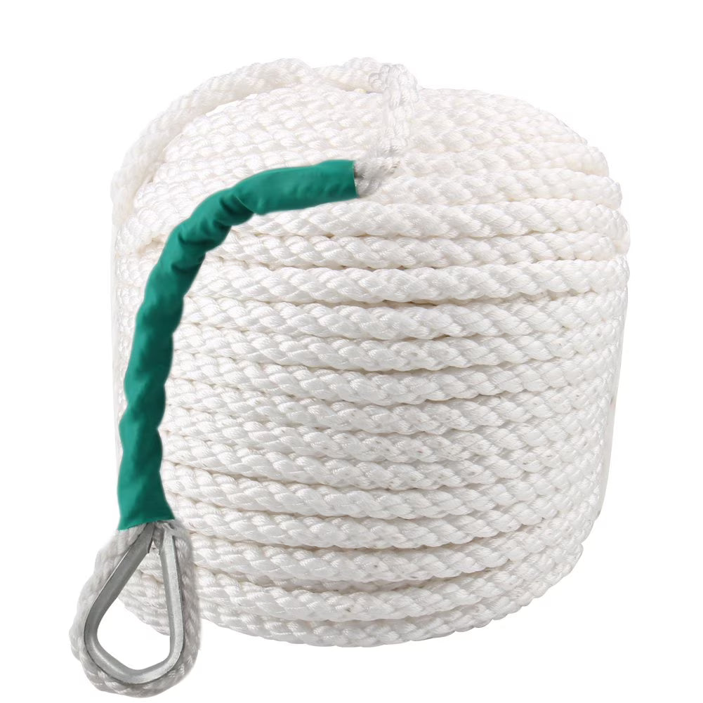1/2 inch Nylon Boat Anchor Rope 100 feet Three Strand Line R75354