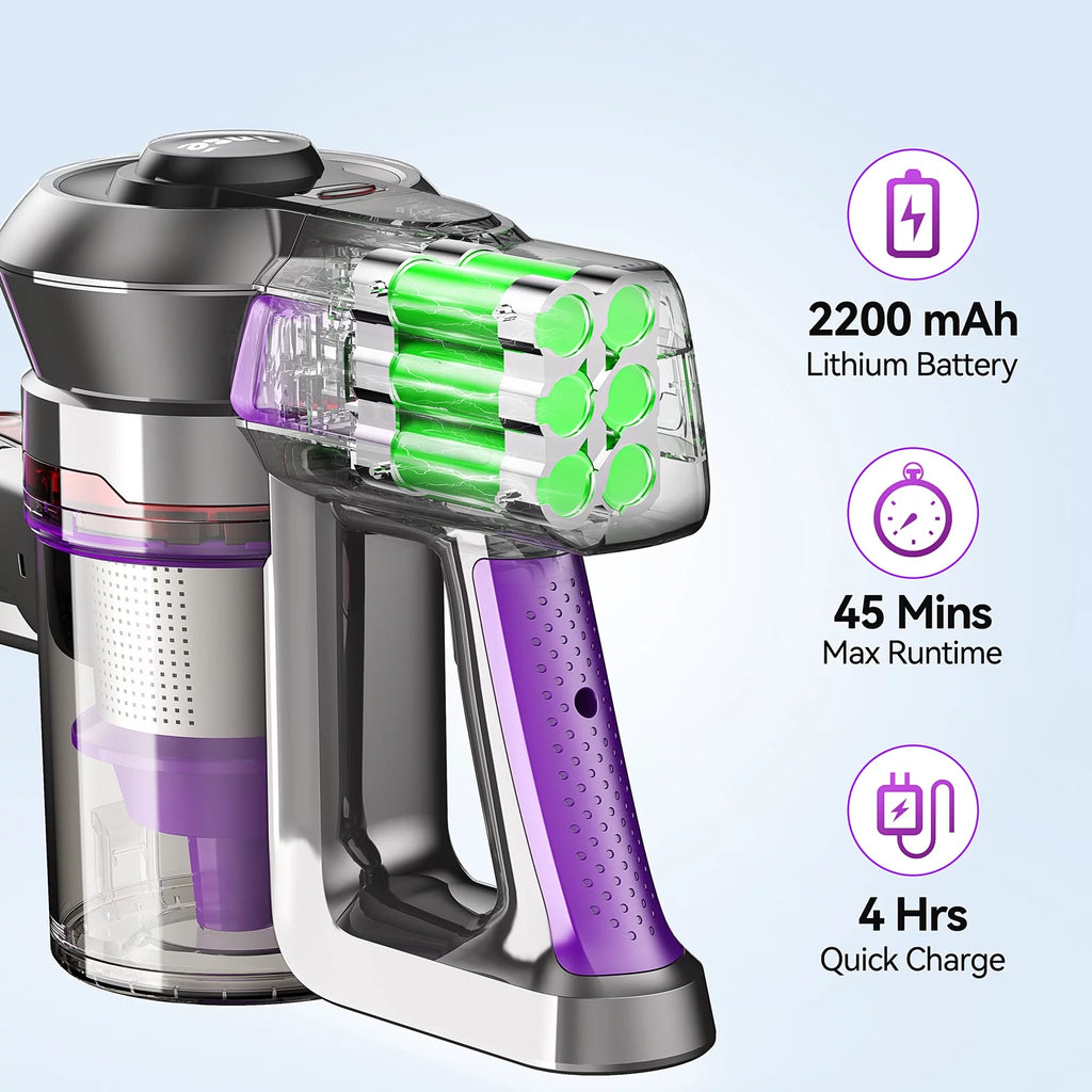 Cordless Vacuum Cleaner, 6 in 1 Stick Vacuum with 20kPa 160W Motor G2682