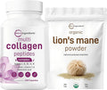 Multi Collagen Complex & Lions Mane Mushroom Supplement Powder 2 Pack U991016