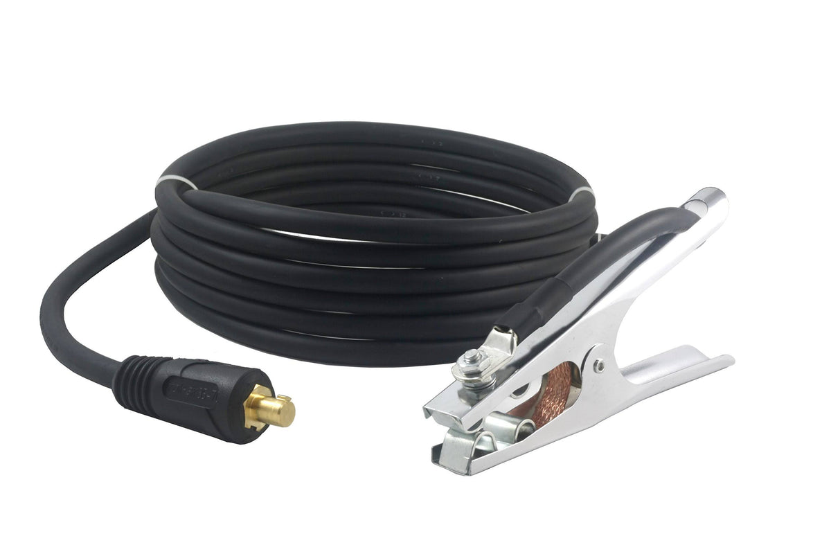 200 Amp Ground Clamp Welding Lead Dinse Connector #2 AWG Cable 15 Feet Y377476