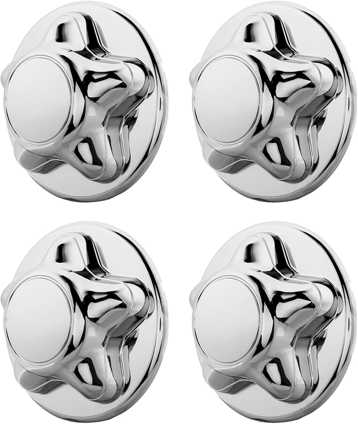 4 Pcs Chrome Wheel Center Hub Caps for Alloy Rim W65498
