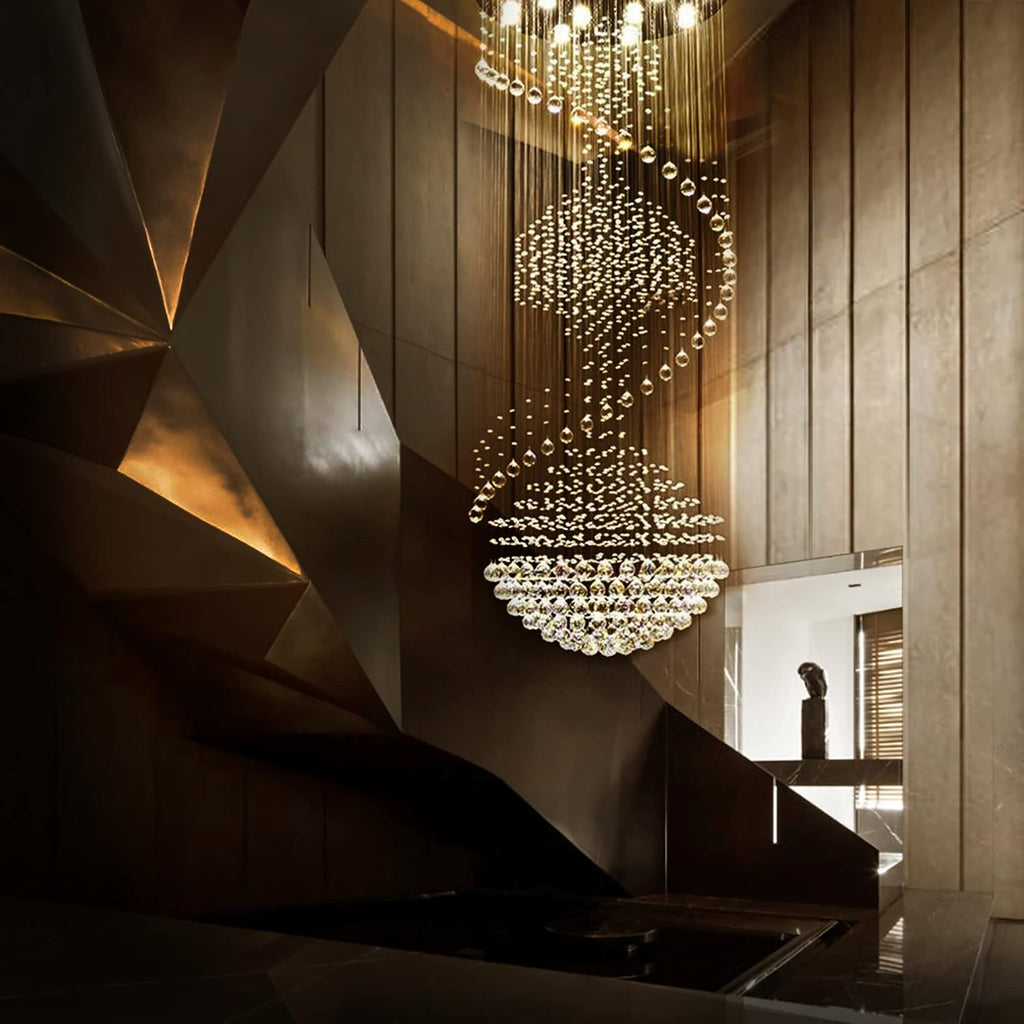 Crystal Spiral Chandelier for Staircase U10684