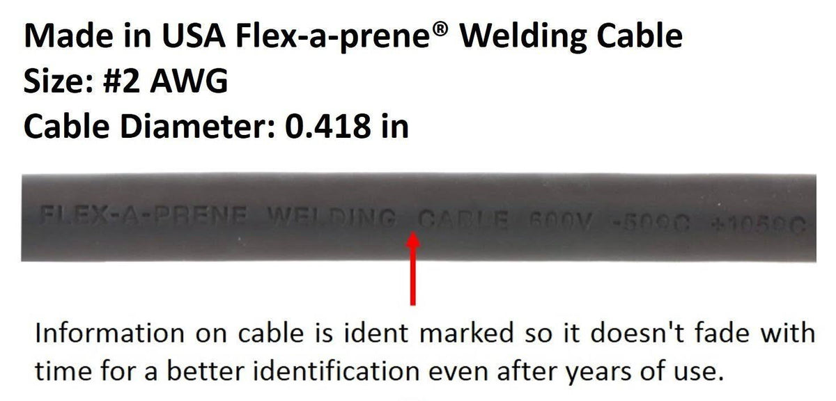 200 Amp Ground Clamp Welding Lead Dinse Connector #2 AWG Cable 15 Feet Y377476
