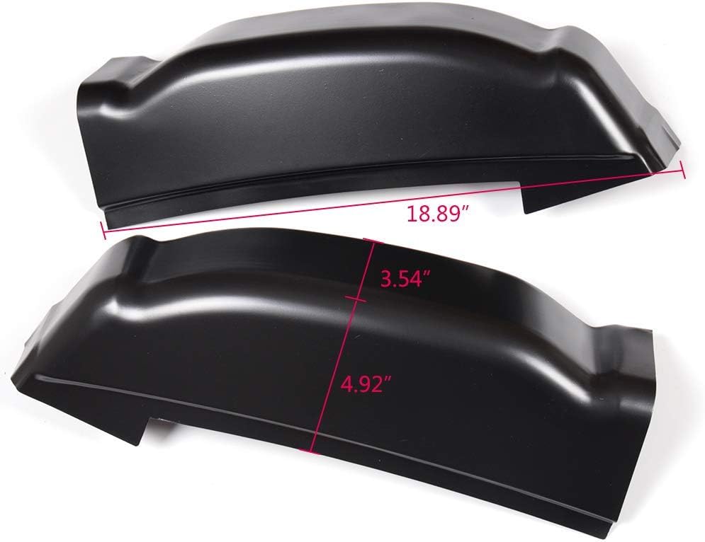 Rocker Panels Protector and Cab Corners Kit Compatible with 2001-2007 Chevy Silverado Crew Cab 4 Door GMC Sierra Crew Cab Replacement 1 Pair N9906