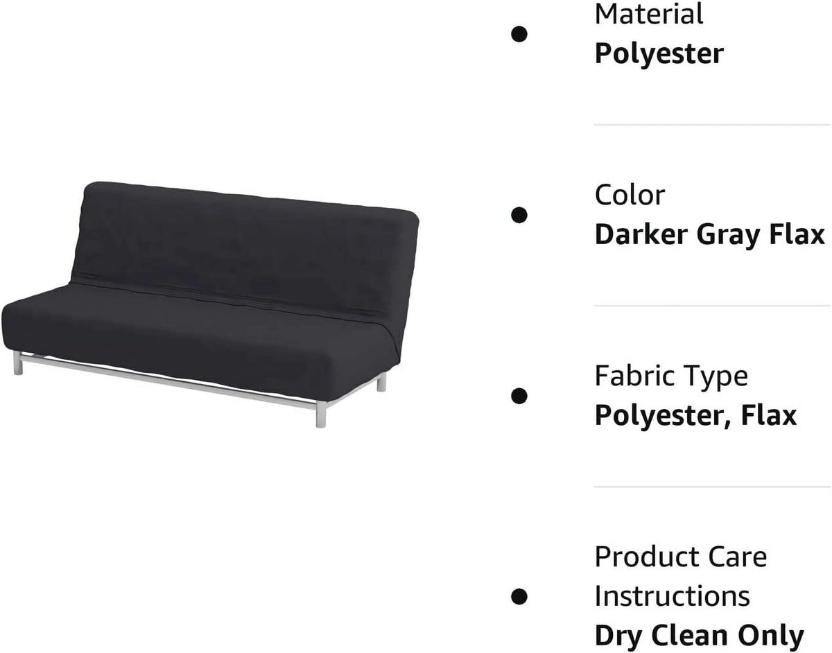 Polyester Sofa Bed Cover Replacement Darker Gray H7908