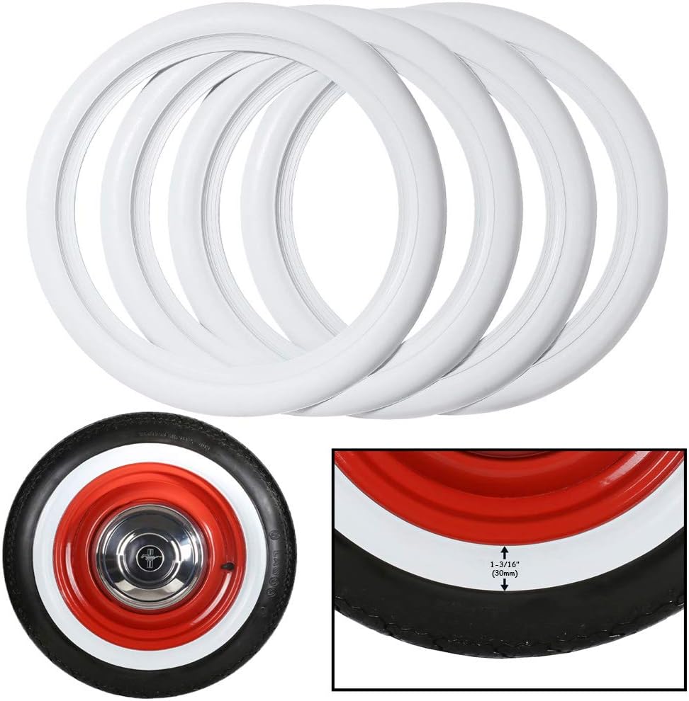 19 inch White Wall Tire Classic Style Whitewalls Pack of 2 L9597