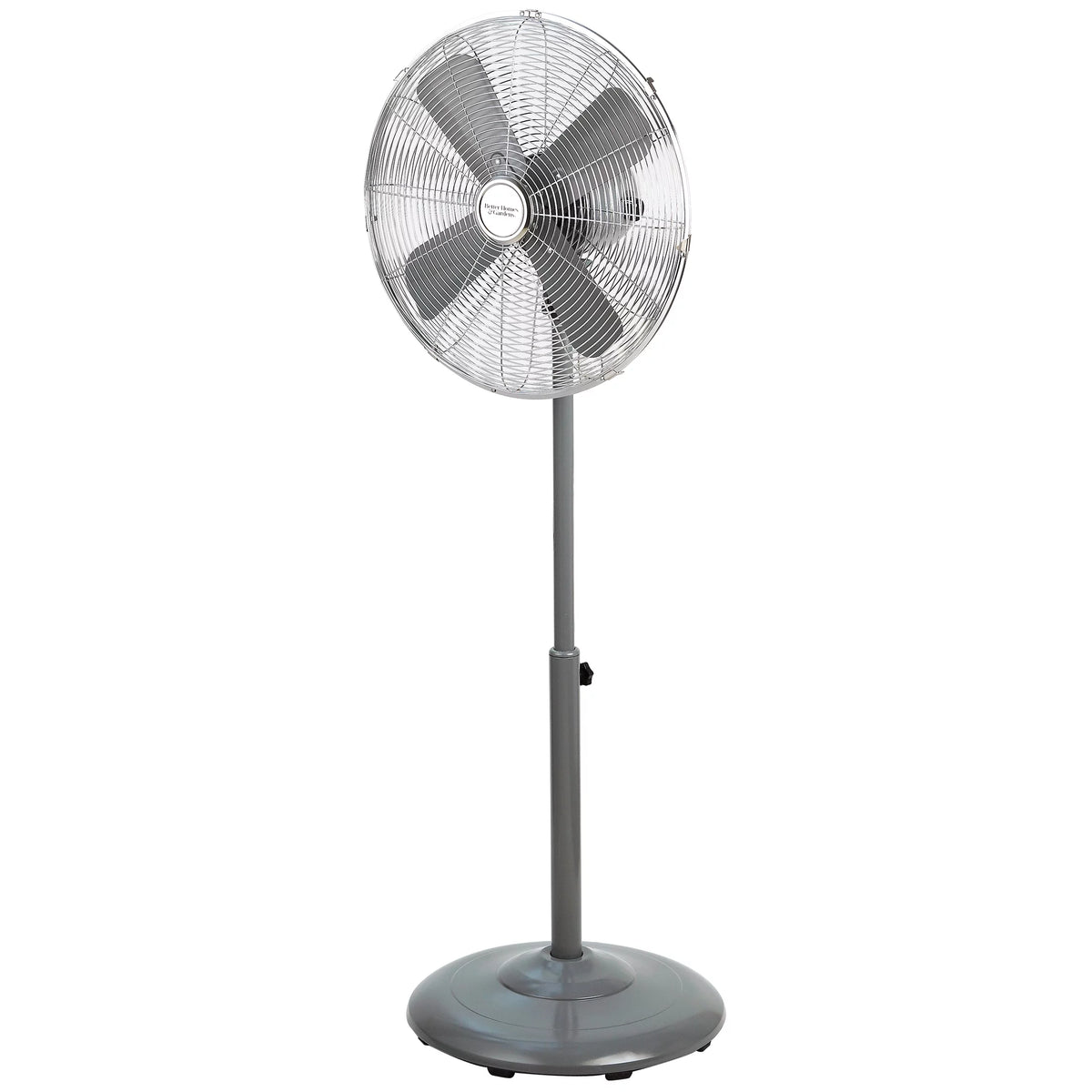 16 inch Adjustable Height Oscillating 3-Speed Metal Stand Fan in Red N145