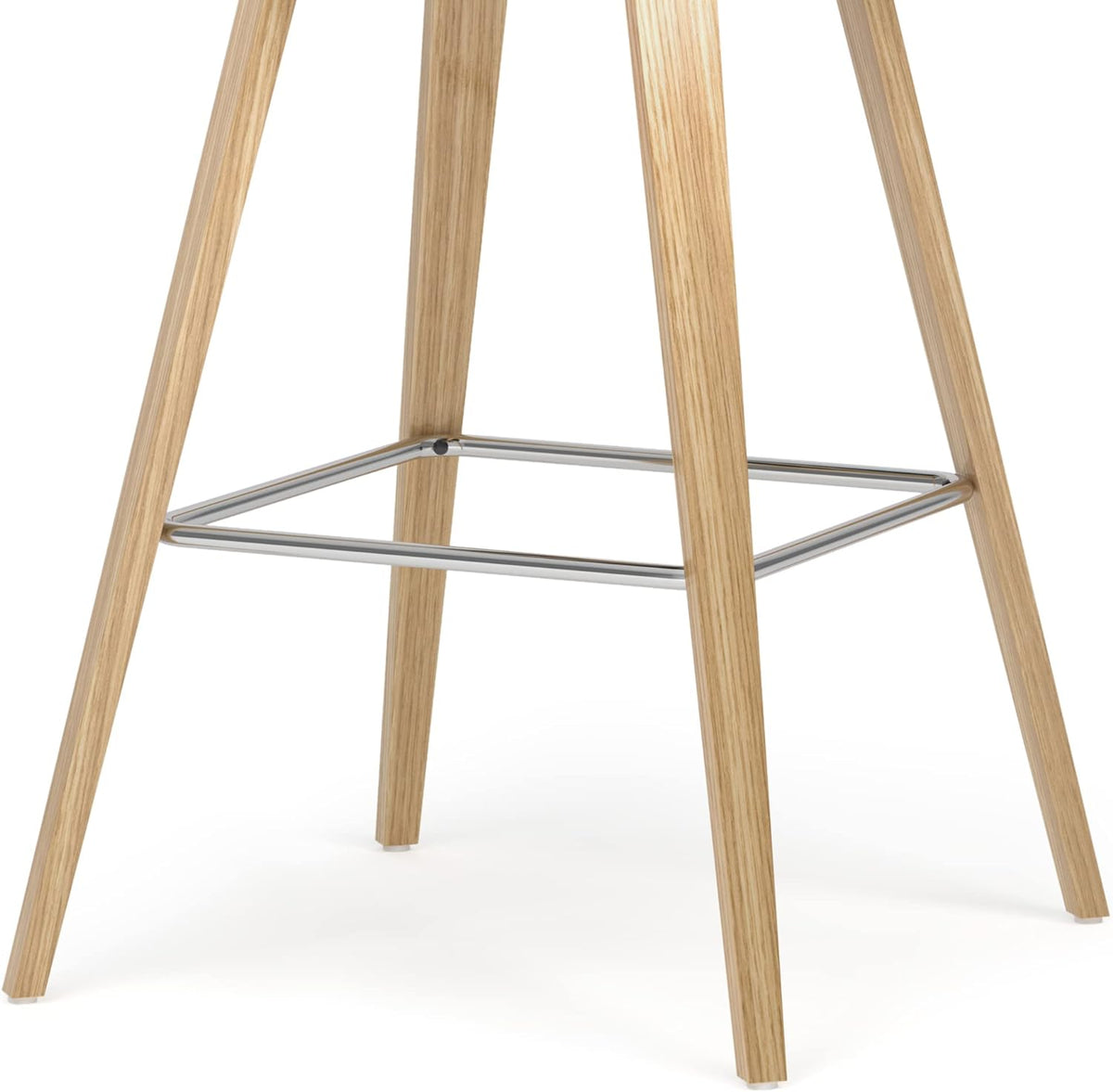 Stone Grey PU Faux Leather Bentwood Counter Height Stool Set Of 2 W7238
