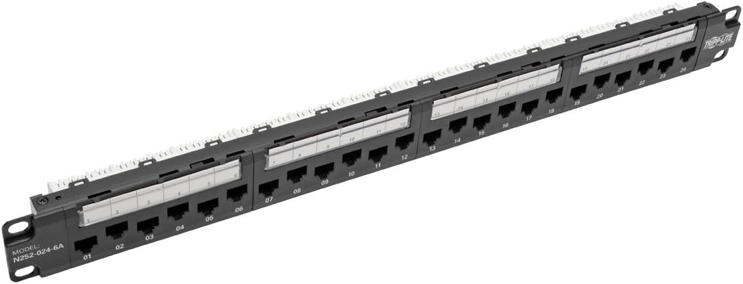 48-Port 2U Rackmount Cat6 110 Patch Panel RJ45 Ethernet Black A36468