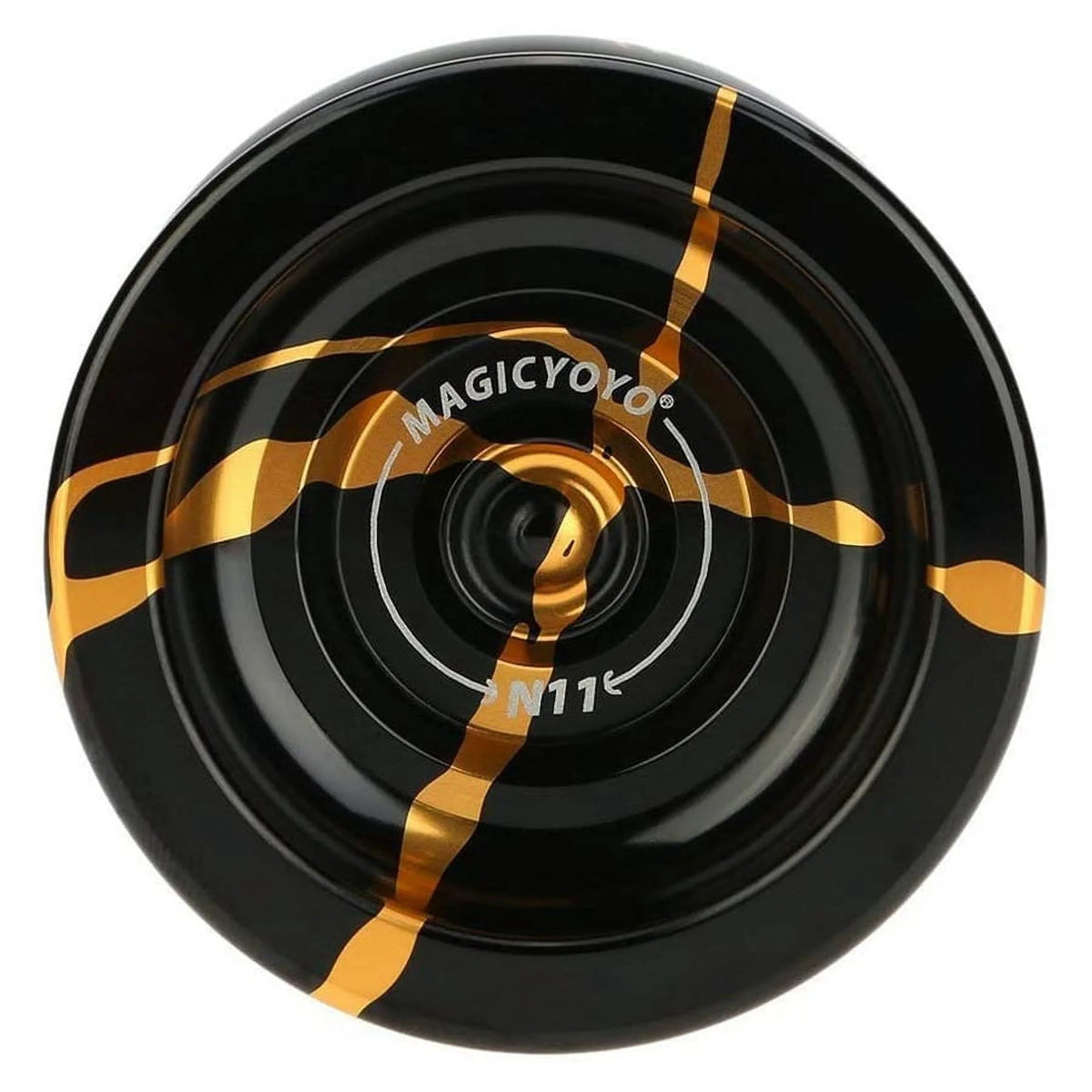 Aluminum Unresponsive Yoyo Ball with Bag, Glove and 10 Strings R3149