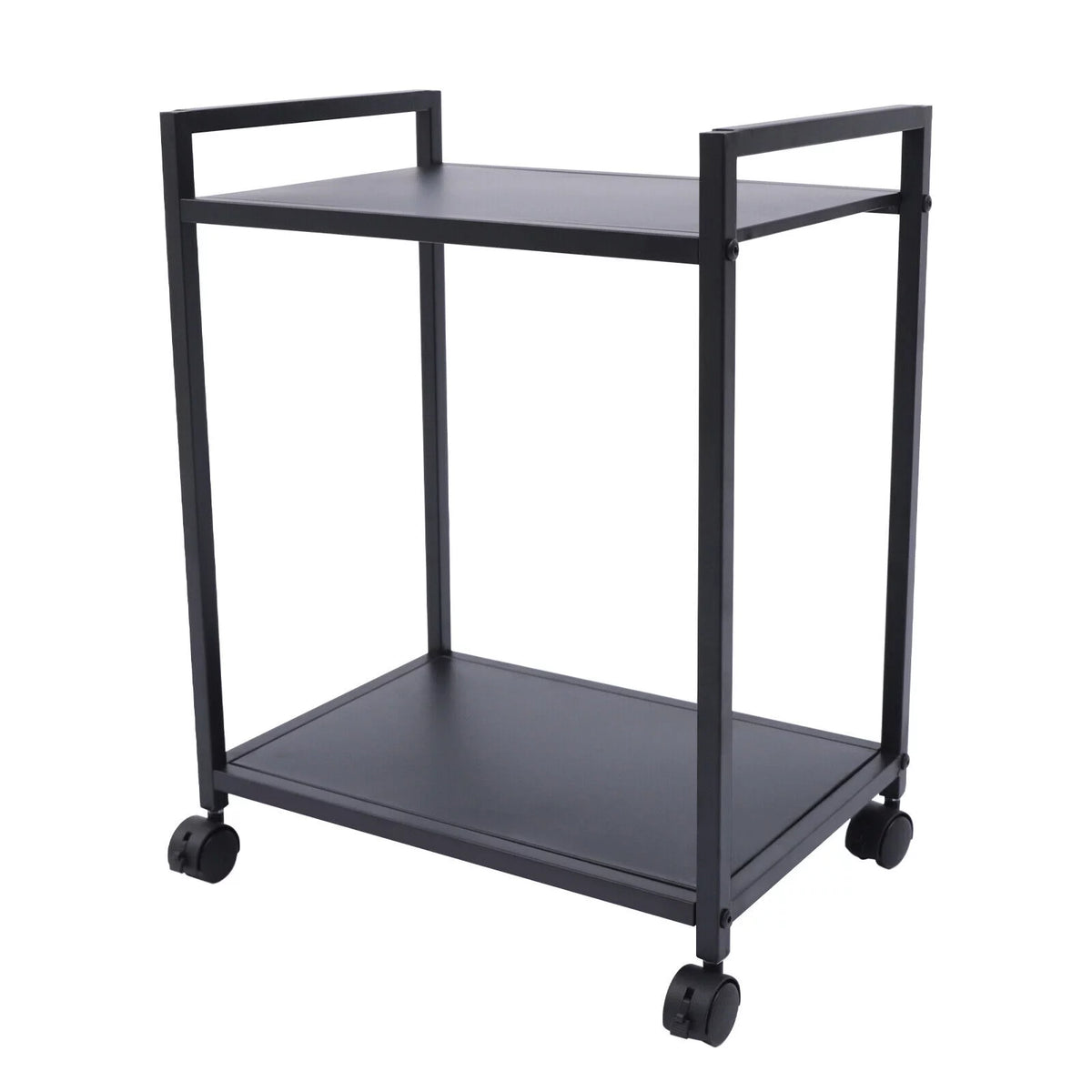 2-Tier Computer Tower Stand with Lockable Wheels K5236