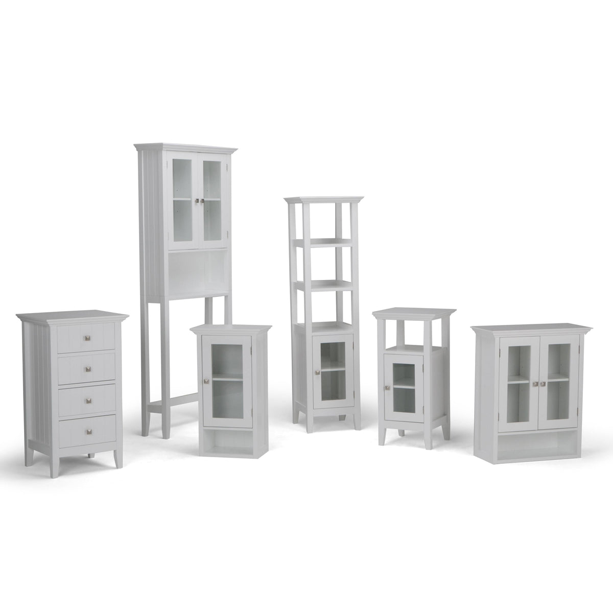 Pure White Double Door Wall Bath Cabinet R3454