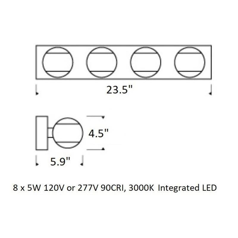 4-Light Bath Satin Nickel Q5239