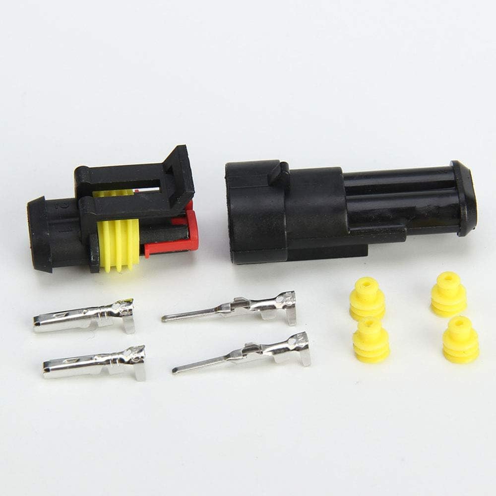 10 Kits 4 Pin Waterproof Electrical Connector Plug 2.5mm Terminals A631