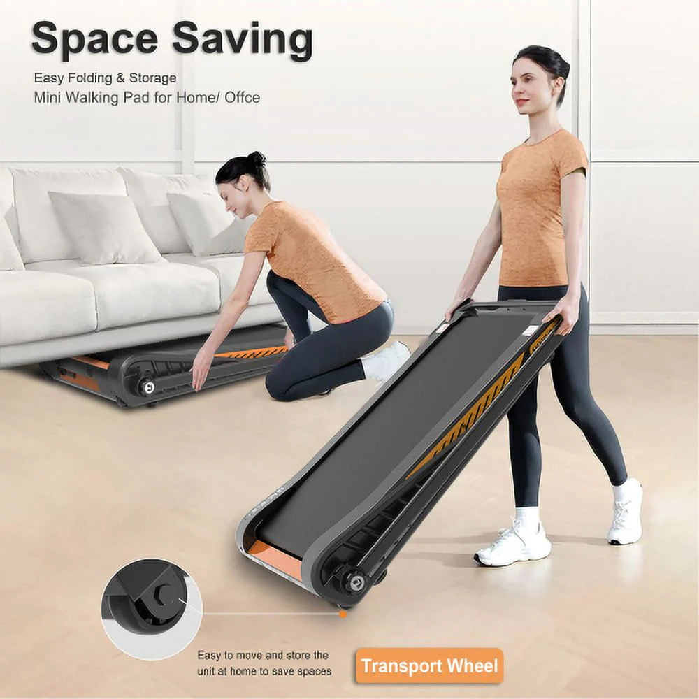 2 in 1 Foldable Under Desk Treadmill with Handlebar R51911