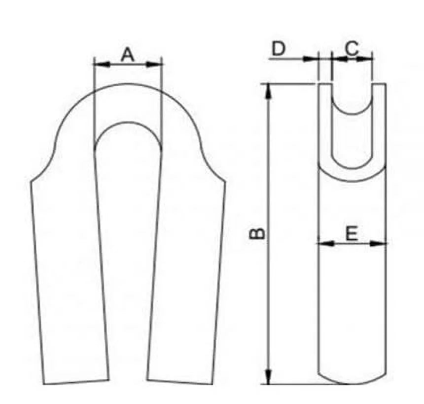 22mm 316 Stainless Steel Wire Rope Thimble, 50-Pack N16021