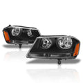 Black Housing Headlight Lamp Amber Turn Signal Reflector P256