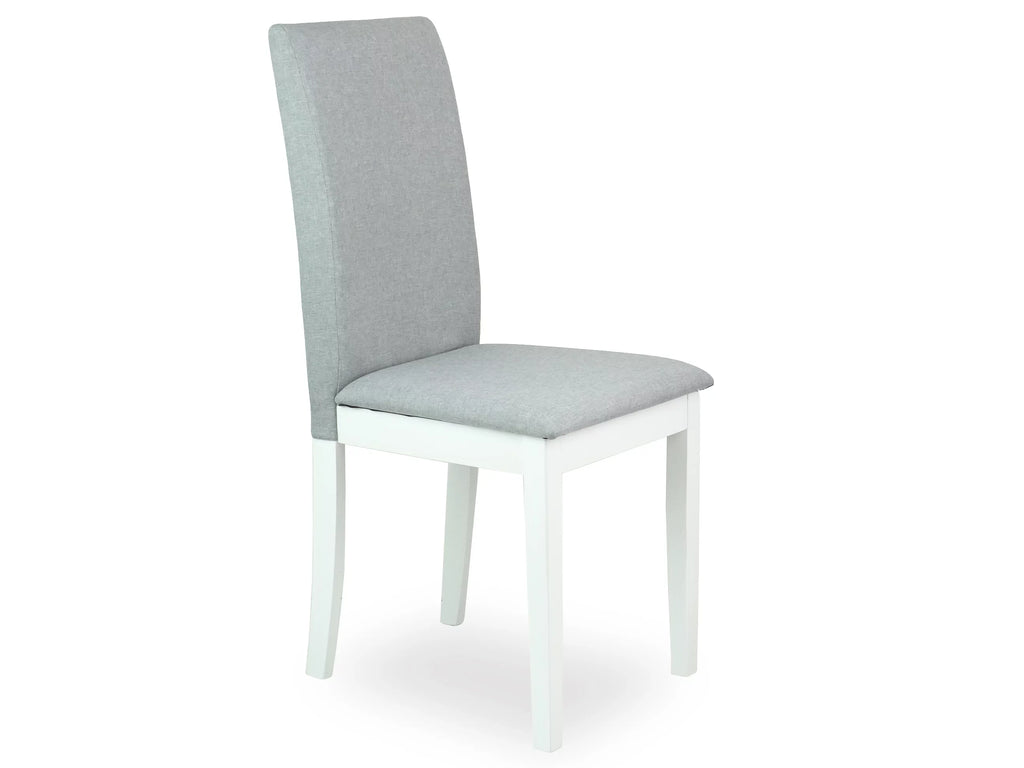 5 Pc Dining Table and 4 Side Chairs Solid Wood White K1940