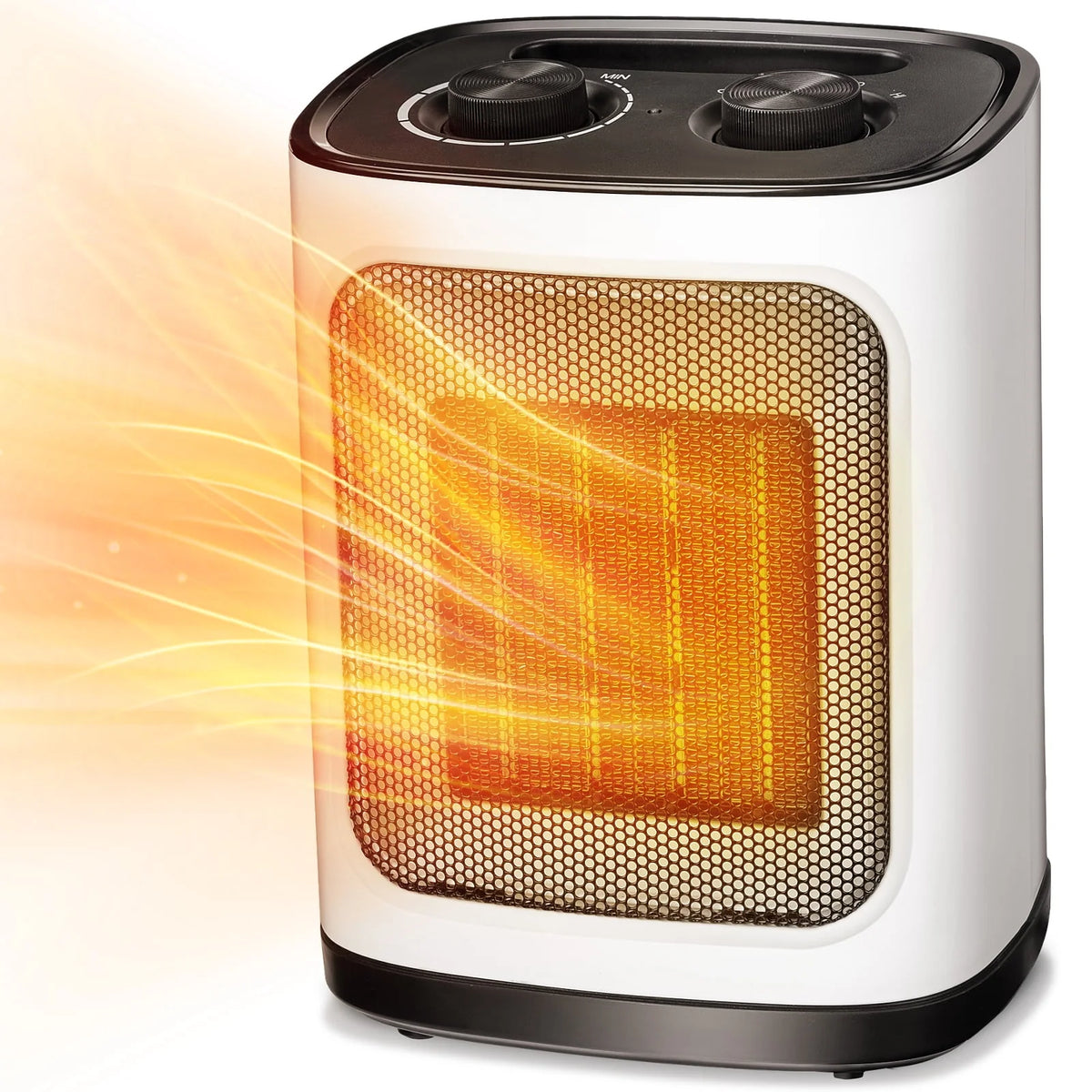 950W/1500W Ceramic Portable Space Heater with Thermostat H809
