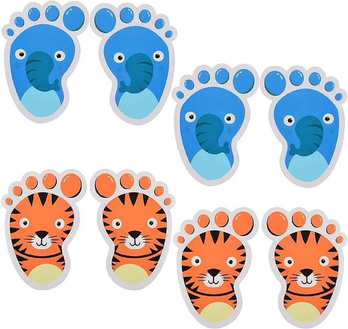 30 Pairs Self-Adhesive Floor Decals Footprint Stickers T694160