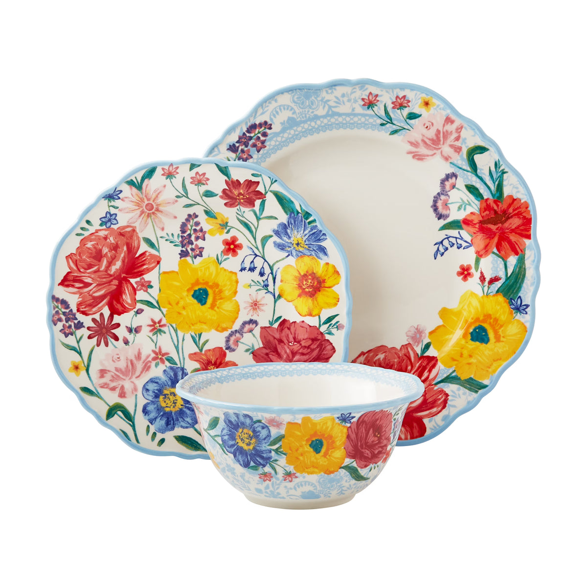 12-Piece Stoneware Dinnerware Set L755